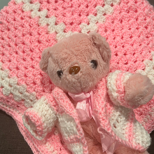 Baby Blanket with Teddy