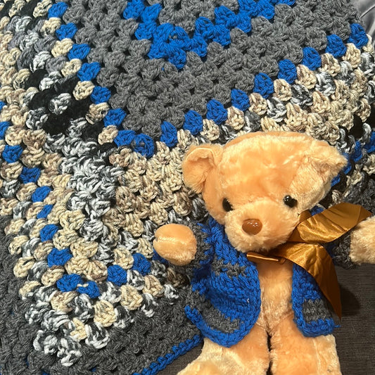 Baby Blanket with Teddy