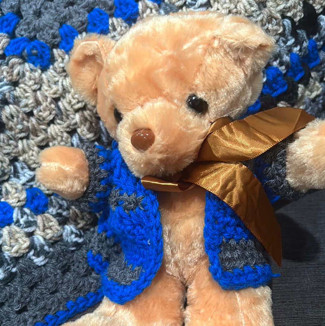 Baby Blanket with Teddy